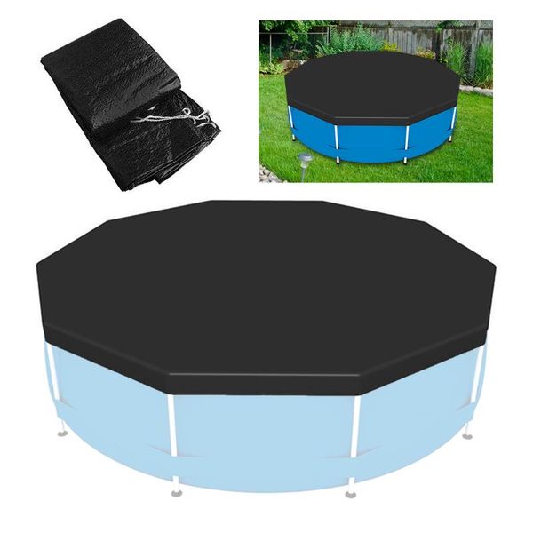 

pool & accessories swimming cover cloth bracket inflatable dust diaper round pe