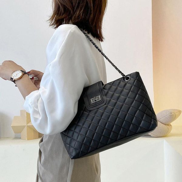 

evening bags large capacity women's fashion tote bag trend leather crossbody ladies all-match casual shoulder luxury shopping