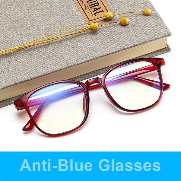 

fashion sunglasses frames 2021 retro glasses frame women computer eyeglasses for men blue light transparent pink plastic, Black