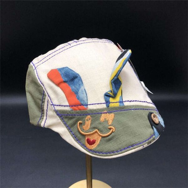 

baby children's wash cotton cap trendy british advance beret outdoor sunshade sun hat travel, Yellow