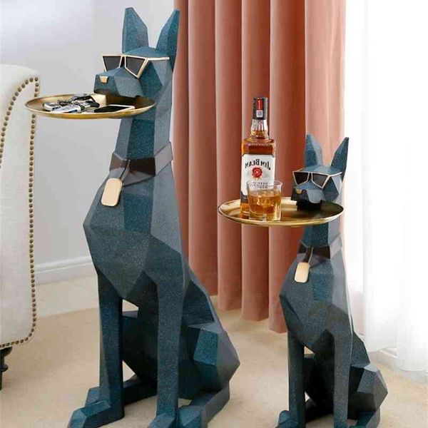 

33landing large dog ornaments new house gifts light luxury storm bear living room tv cabinet home soft decoration