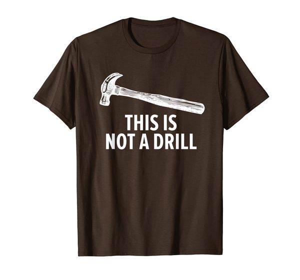

this is not a drill t-shirt funny carpenter t-shirt, White;black