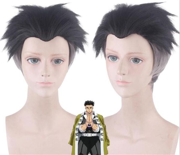 

party masks himejima kyoumei anime demon slayer: kimetsu no yaiba cosplay heat resistant synthetic hair wig c013