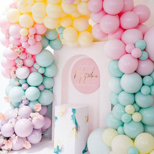 Party Dekoration 5 Zoll Macarons Ballon Pastell Candy Farbe Ballons Latex Geburtstag Helium Ballons Weihnachten Hochzeit Baby Dusche