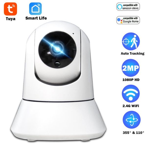 

cameras tuya 1080p ip camera wifi baby monitor video surveillance indoor remote access smart home security two way audio