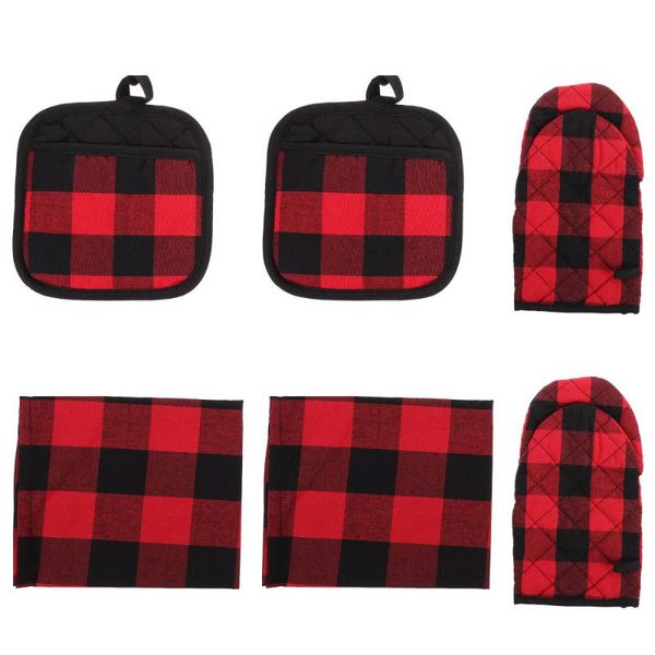 

disposable gloves 1 set heat resistant microwave oven mats anti-scalding dishcloths