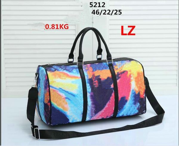 

designers fashion duffel bags men female travel bags leather handbags large capacity holdall carry on luggage overnight weekender bag 5212#