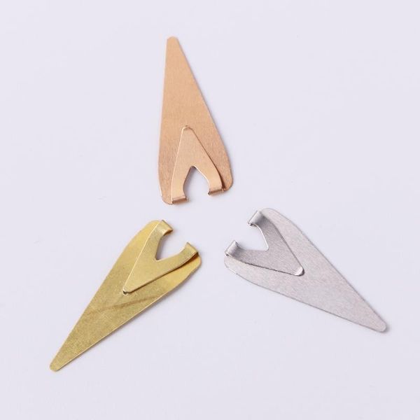 

10pcs mini metal bookmark paper clips page holder for book stationery school