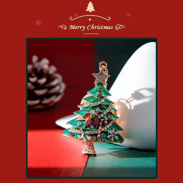 

keychains 2021 christmas tree keychain pendant key ring women gift decoration keyring accessoyies year xmas 20 o1o8, Silver