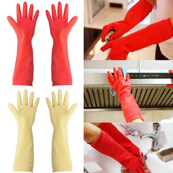 

disposable gloves 38cm rubber reusable long dishwashing for kitchen gardening adw889