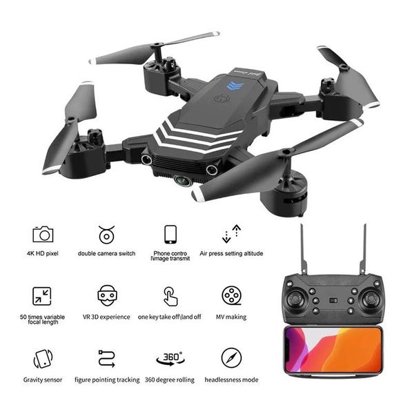 

drone 4k with camera hd 1080p mini foldable dron fpv wifi drones professional quadcopter hold mode helicopter boy toys