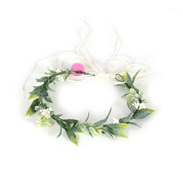 

girl glowing crown garland wedding party leaves hair wreath headband led light luminous hairband1