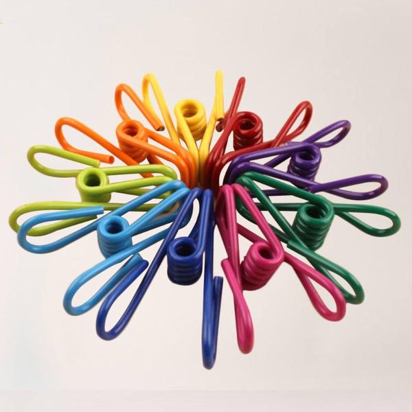 

bag clips 24pcs multi-purpose colorful stainless steel heavy duty clothes (mixed color)