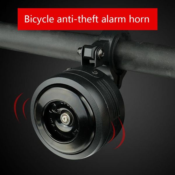 

bike horns bicycle bell electric loud horn with alarm super sound for scooter mtb usb rechargable 1300mah safety anti-theft