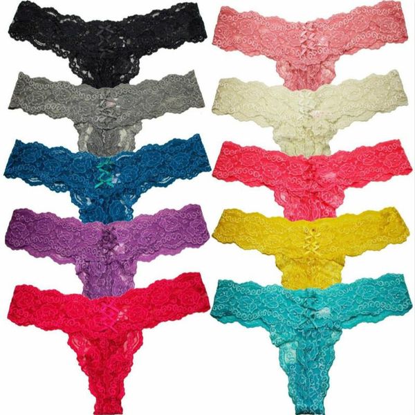 

women's panties 2 pcs g string lace underwear thongs transparent japanese style selling panty, Black;pink