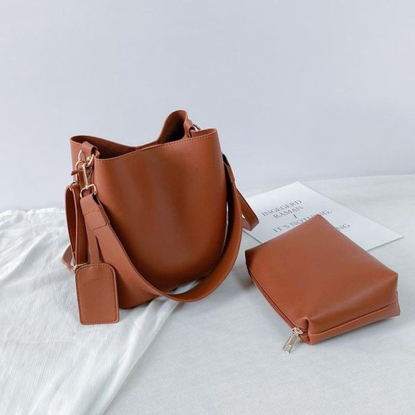 

crossbody bags for women 2021 elegant large capacity bucket female travel shoulder handbags wallet cross body