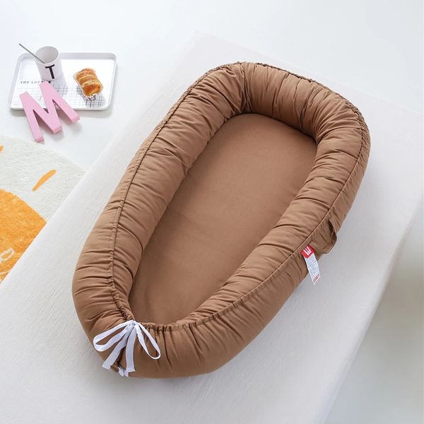 85x50см портативный детский шезлонг хлопковый гнездо Путешествие кровать для девочек мальчиков новорожденного кормящего крепления CO спать