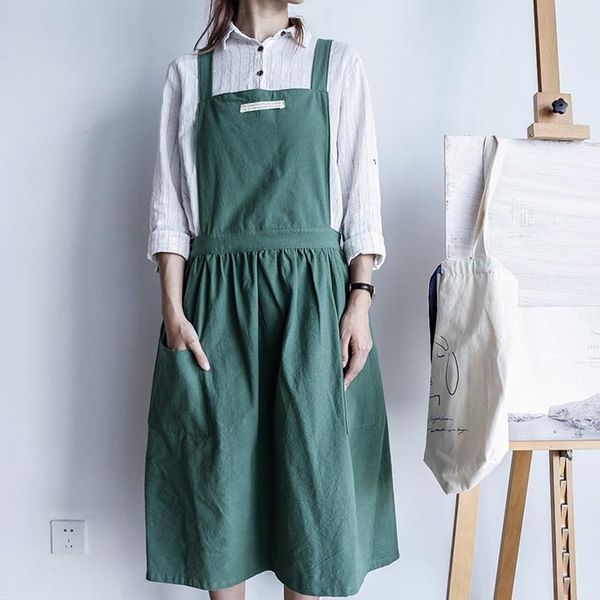 

aprons wilona kitchen apron nordic simplicity cotton linen sleeveless bandage can wipe hands household vest