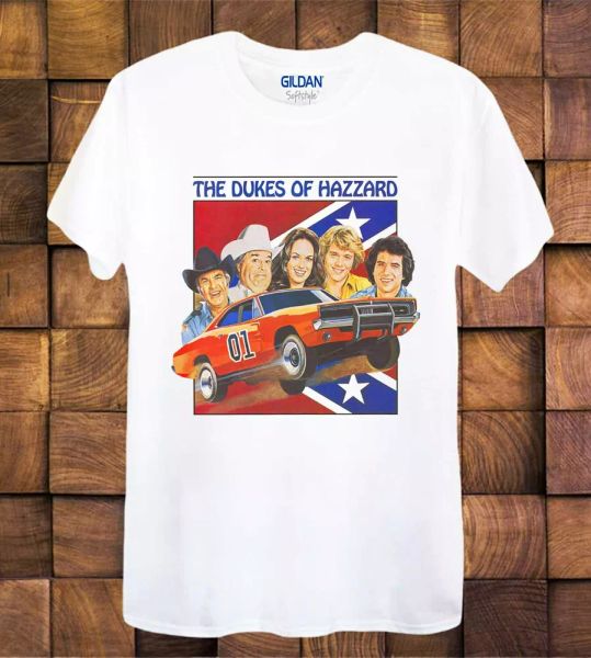 

the dukes of hazzard t shirt vintage ideal gift ladies / tee 841, White;black