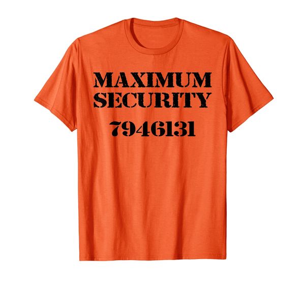 

Funny Inmate Prison Men Women Uniform Costume, Jail Prisoner T-Shirt, Mainly pictures