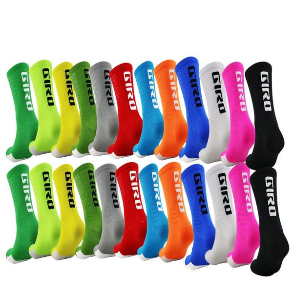 

sports socks anti slip seamless soccer cycling integral moulding high-tech bike sock compression bicycle outdoor running, Black