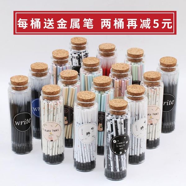 

gel pen refill 0.5 / 0.38m ing glass bottle packaging ink refills, Black;red
