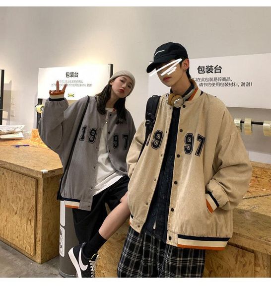 

men's jackets hip hop baseball number letter embroidery patchwork bomber fashion college loose streetwear harajuku jacket coat, Black;brown