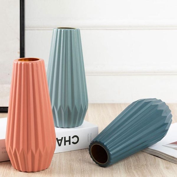 

vases home flower vase decoration plastic modern creative imitation ceramic pot