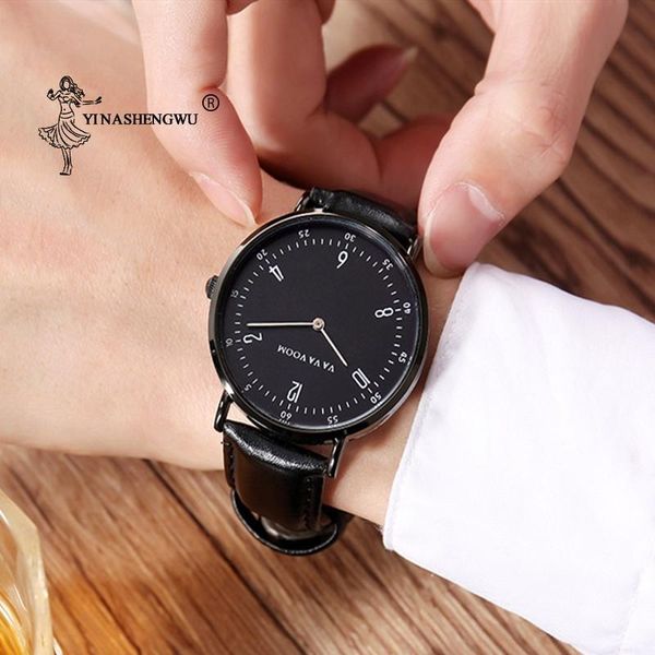 

wristwatches men's casual sports business watch movement leather strap waterproof stainless steel quartz simple design men, Slivery;brown