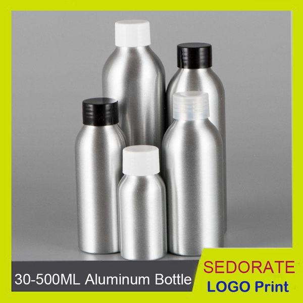 

storage bottles & jars sedorate 10 pcs/lo t500ml aluminum refill bottle with screw lid 500g makeup packaging jx067