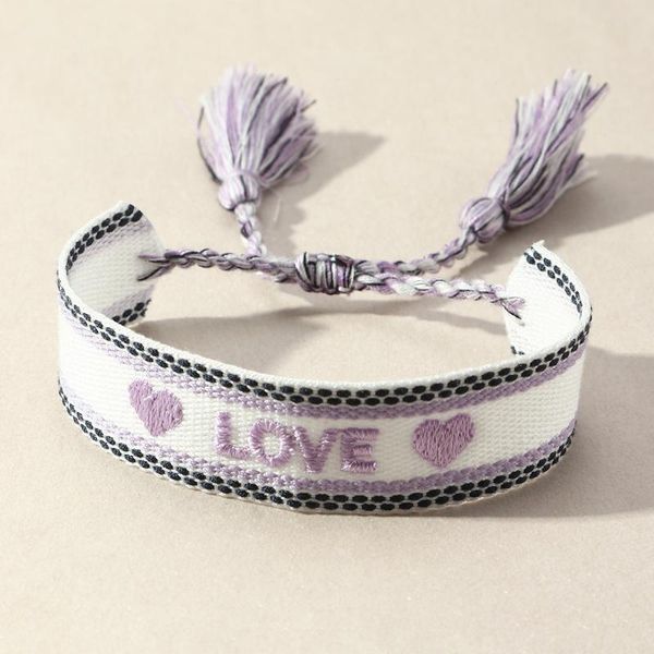 

charm bracelets 2021 vintage adjustable woven tassel bangles braided bracelet embroidery jewelry accessories for women men, Golden;silver
