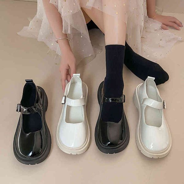 

dress shoes coreano sapatos boca rasa estilo britÃ¢nico all-match oxfords feminino toe redondo calÃ§ados femininos tamancos plataforma preppy, Black