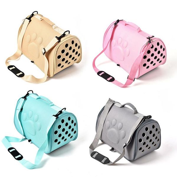 

portable foldable pet dogs cat shoulder bag breathable eva out carrier dog backpack accessories single car seat covers