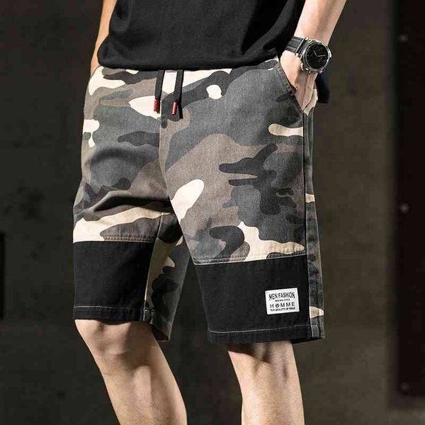 

men's shorts summer vintage camouflage cargo fashion streetwear hip hop harajuku ltl7, White;black