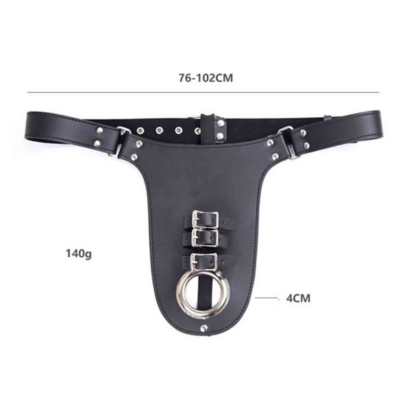 Bondage Men Sex Leather Panty C String Perizoma con Cock Penis Rings Maschile Fetish Cintura di castità Biancheria intima Erezioni 1123