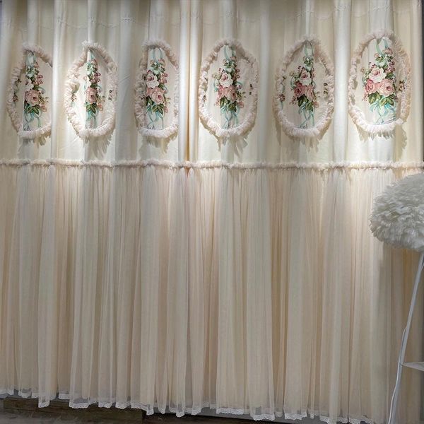 

curtain & drapes nordic light luxury curtains romantic and elegant high shading exquisite embroidered printed for living room bedroom