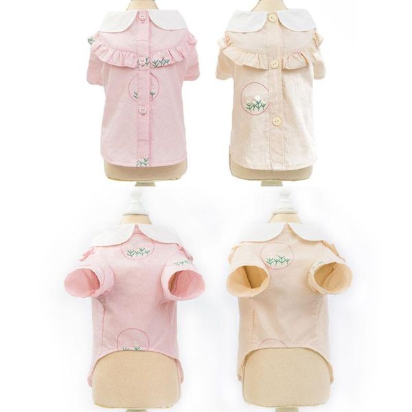 

dog apparel spring summer clothes pet puppy cat shirt for small medium dogs chihuahua teddy yorkie hoodie tshirt pets clothing l