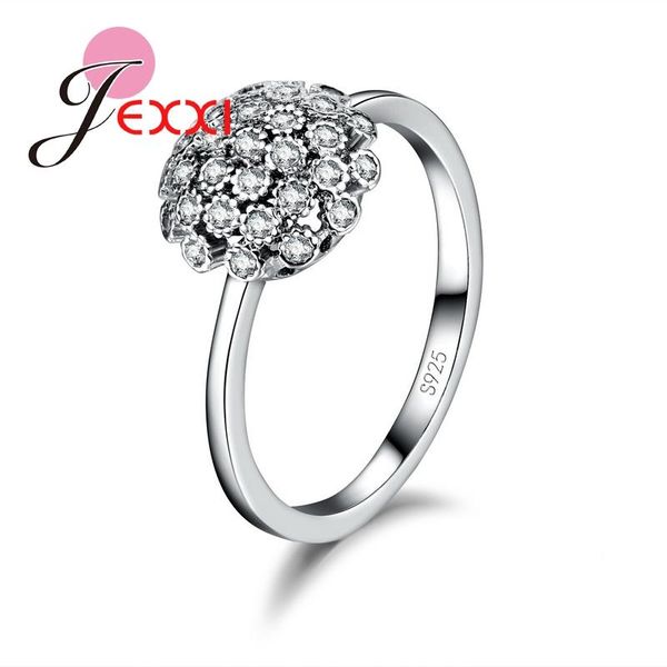 

cluster rings girls romantic gift trendy crystal wedding bridal + cz finger engagement women love bouquet design, Golden;silver