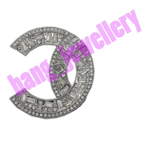 

open as c vintage pearl brooches letter design brooch women classic luxurys silver pins dress swear clothes pin, Gray