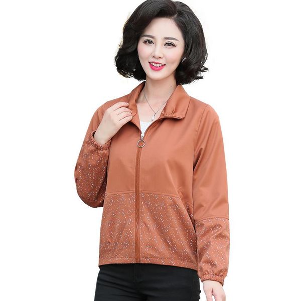 

women's jackets women 2021 spring autumn jacket long sleeve causal coats windbreaker famale plus size coat outwears 4xl e9, Black;brown