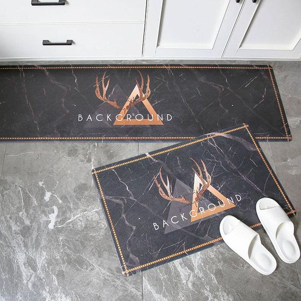 

carpets modern kitchen mat marble style long strip entrance doormat bedroom floor hallway area carpet anti-slip water absorbent rugs