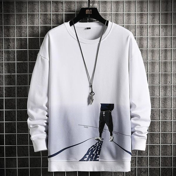 

men's hoodies & sweatshirts fashion printing 2021 autumn sweatshirt men male brand hip hop streetwear pullover, Black