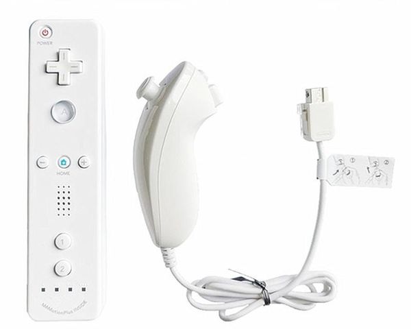 

gamepad white 2 in 1 wireless remote controller for wii built motion plus game controllers & joysticks