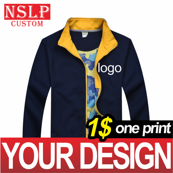 

men's jackets men/women same style stand-up collar jacket all-match advanced group clothing custom printed embroidery autumn/winter, Black;brown