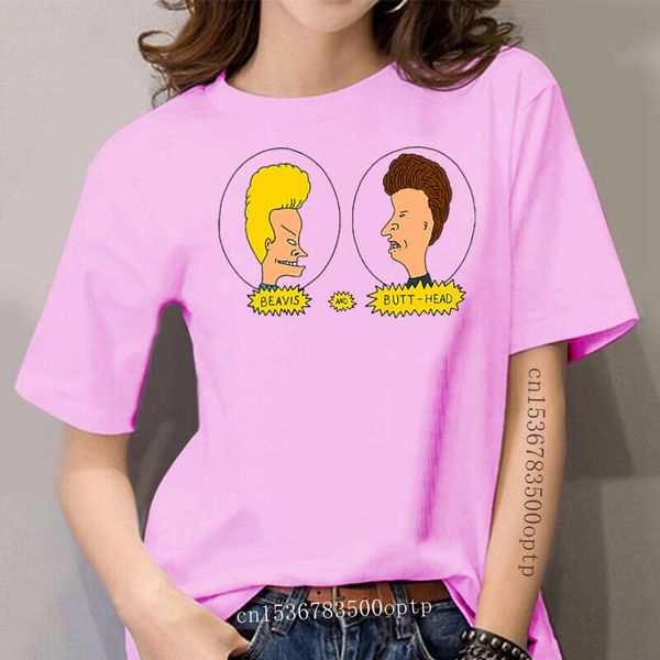 

women's t-shirt beavis and butthead funny cool retro hipster t shirt b188, White
