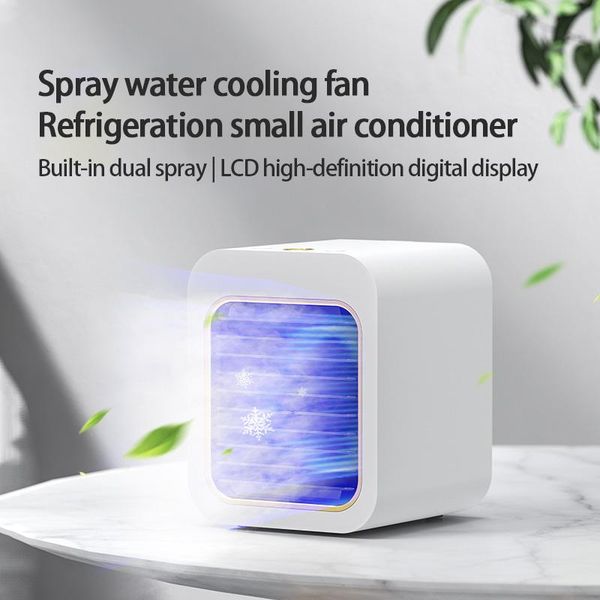 

spray water cooling fan usb portable dormitory office mute small humidifying air conditioning strong capacity smart home control