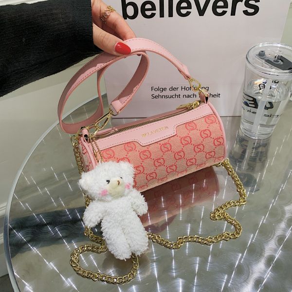 

70% factory store french creative design yuantong handbag 2021 female letter chain single shoulder messenger bag