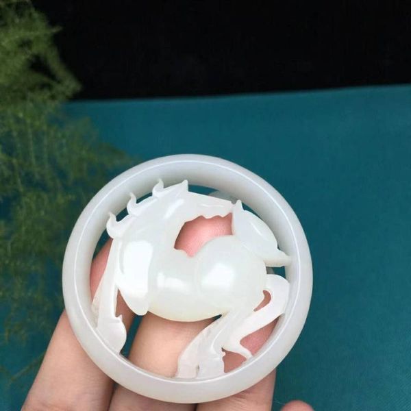 

lockets h12#hetian jade white has a money pendant, level, quality, Silver
