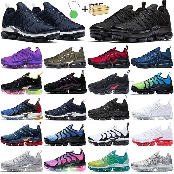 

tn plus running shoes men women outdoor trainers hyper dark blue triple black all red mens sports sneakers oversize 36-45