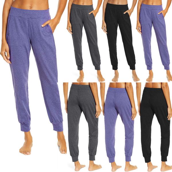 

2021 summer women's fashion versatile high waist leisure sports pants, Black;white